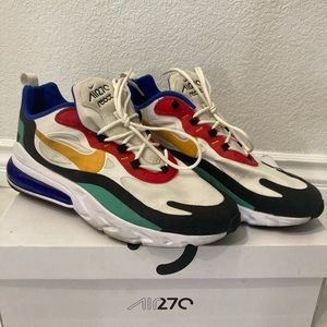 Nike air max 270 react , phantom/university gold size 12 men